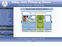 Tablet Screenshot of collectornorth.goa.gov.in