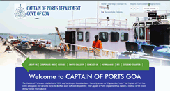 Desktop Screenshot of ports.goa.gov.in