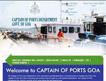 Tablet Screenshot of ports.goa.gov.in