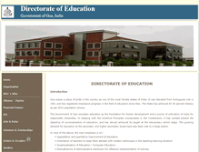 Tablet Screenshot of education.goa.gov.in