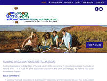 Tablet Screenshot of goa.org.au