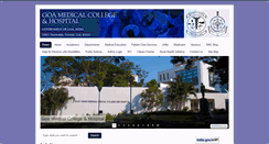 Desktop Screenshot of gmc.goa.gov.in